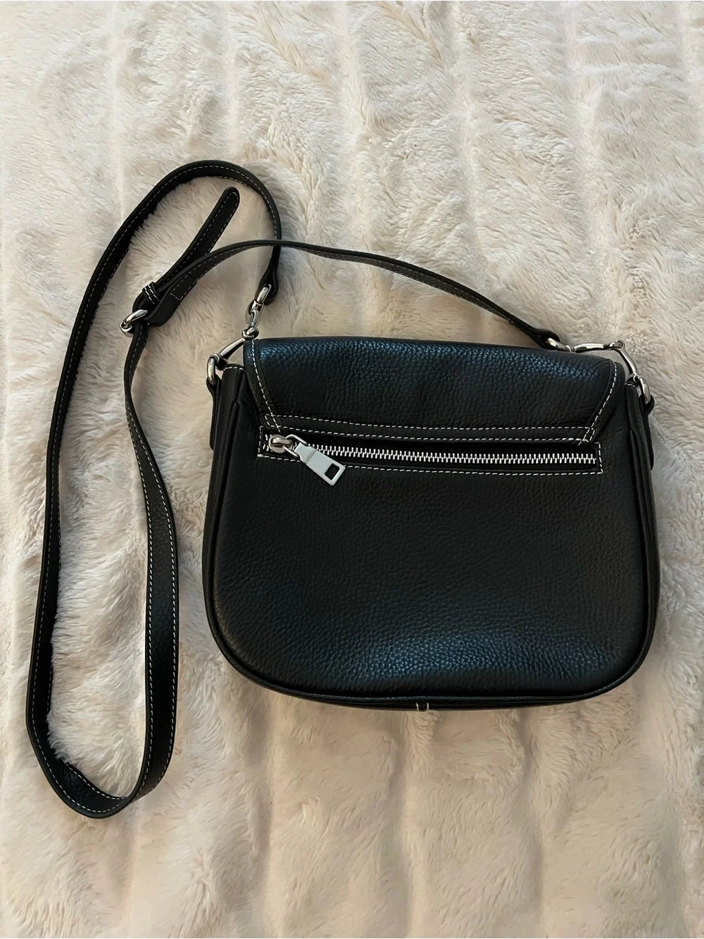 Tucker Tweed Equestrian Black Foxhunting Camden Crossbody Bag